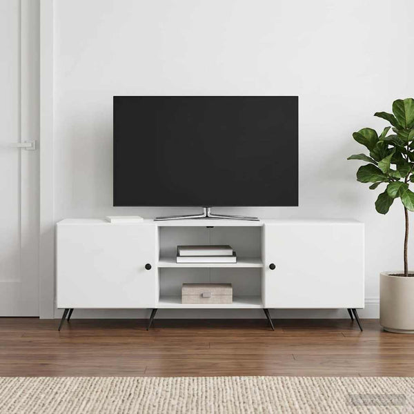 TV-kaappi 150 x 31 x 50 cm valkoinen Tekninen puu