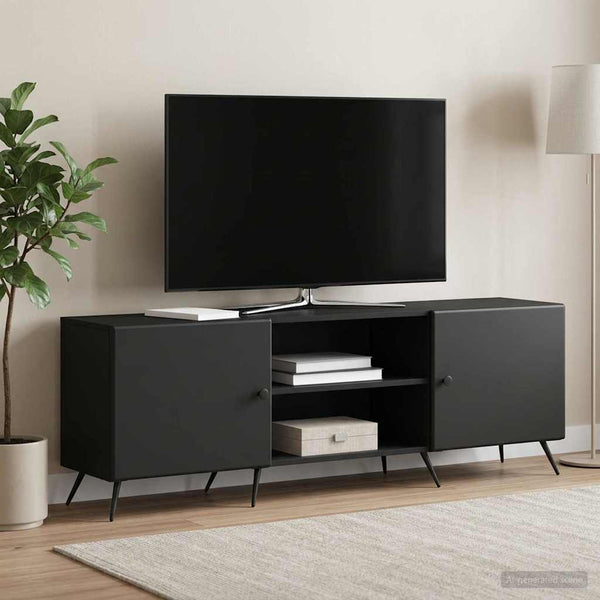 TV-kaappi 150 x 31 x 50 cm Musta Tekninen puu