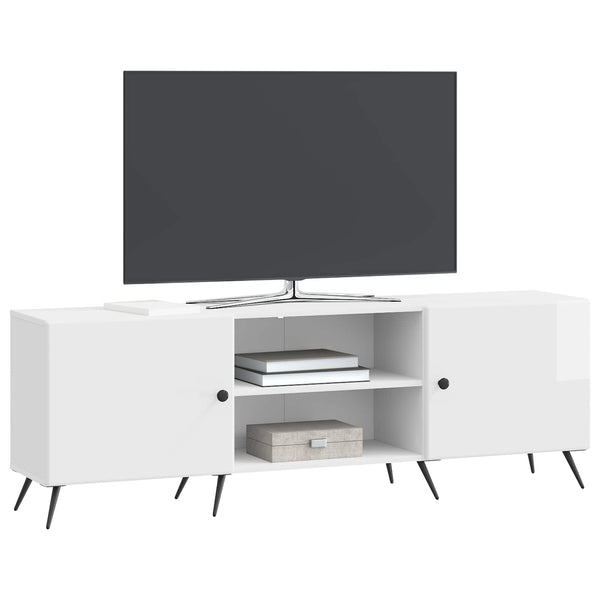 TV-kaappi 150 x 31 x 50 cm Korkeakiiltoinen valkoinen