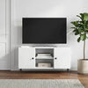 TV-kaappi valkoinen 102 x 34,5 x 50 cm Tekninen puu