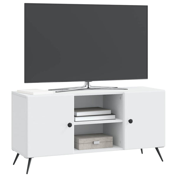 TV-kaappi valkoinen 102 x 34,5 x 50 cm Tekninen puu