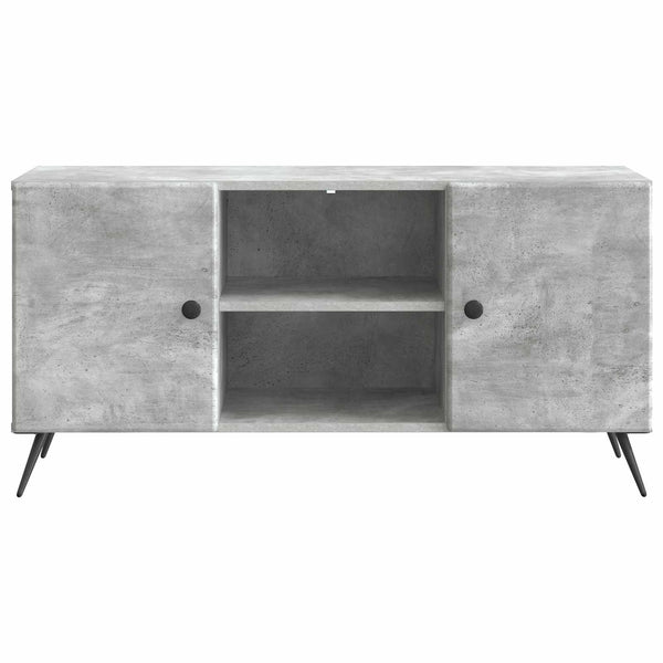 TV-kaappi 102 x 34,5 x 50 cm Betoninharmaa Tekninen puu