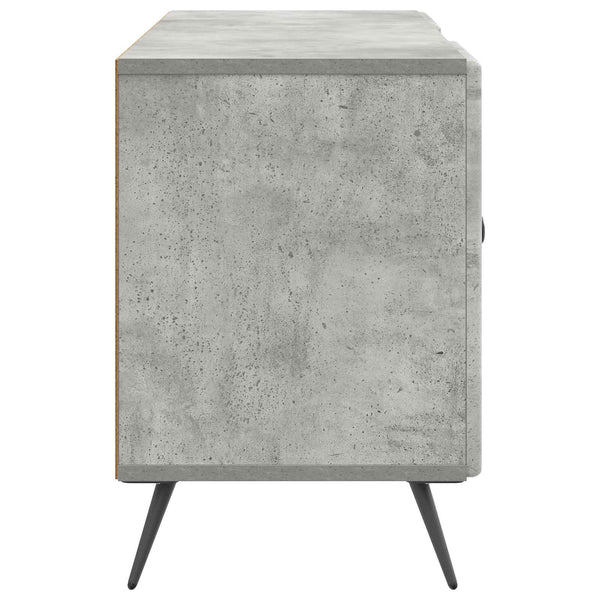 TV-kaappi 102 x 34,5 x 50 cm Betoninharmaa Tekninen puu