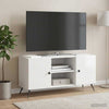 TV-kaappi 102 x 34,5 x 50 cm Korkeakiiltoinen valkoinen
