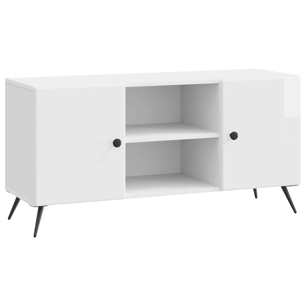 TV-kaappi 102 x 34,5 x 50 cm Korkeakiiltoinen valkoinen
