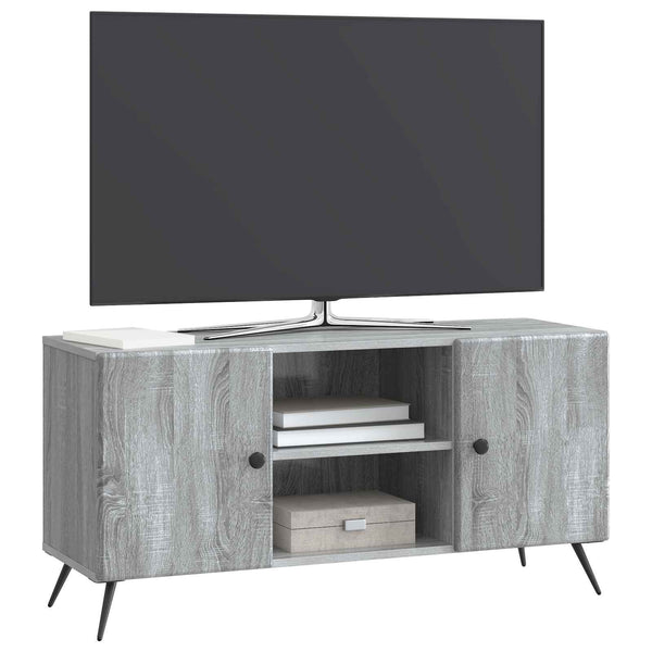 TV-kaappi 102 x 34,5 x 50 cm Harmaa sonoma Tekninen puu