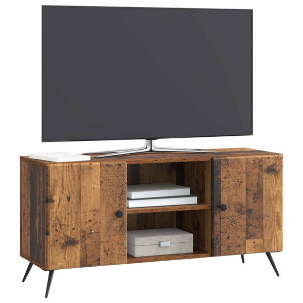 TV-kaappi 102 x 34,5 x 50 cm Vanha puu Tekninen puu