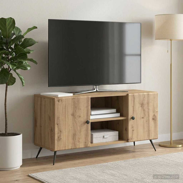 TV-kaappi 102 x 34,5 x 50 cm Artisaanitammi Tekninen puu
