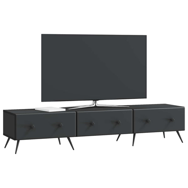 TV-kaappi laatikon kanssa Musta 147 x 34,5 x 30 cm Tekninen puu