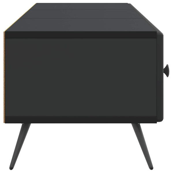 TV-kaappi laatikon kanssa Musta 147 x 34,5 x 30 cm Tekninen puu