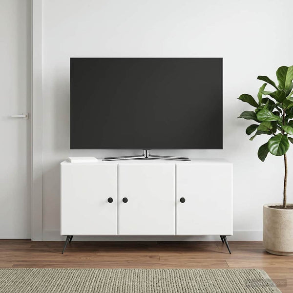 TV-kaappi valkoinen 99 x 34,5 x 50 cm Tekninen puu