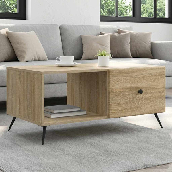 Sohvapöytä Sonoma-tammi 90 x 50 x 40 cm Tekninen puu