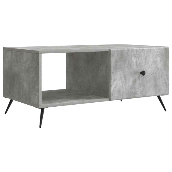 Sohvapöytä Betoninharmaa 90 x 50 x 40 cm Tekninen puu