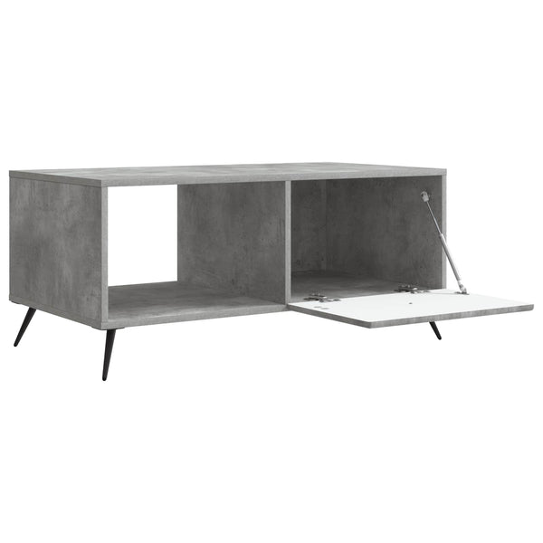 Sohvapöytä Betoninharmaa 90 x 50 x 40 cm Tekninen puu