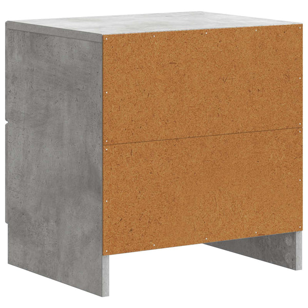 Yöpöytäkaappi Betoninharmaa 43 x 34,5 x 44,5 cm Tekninen puu