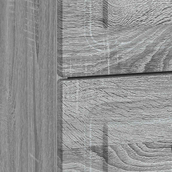 Yöpöytäkaappi 2 kpl Harmaa sonoma 43 x 34,5 x 44,5 cm