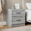 Yöpöytäkaappi 2 kpl Harmaa sonoma 43 x 34,5 x 44,5 cm