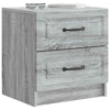 Yöpöytäkaappi 2 kpl Harmaa sonoma 43 x 34,5 x 44,5 cm