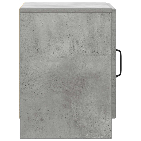 Yöpöytäkaappi Betoninharmaa 43 x 34,5 x 47 cm Tekninen puu