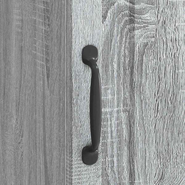 Yöpöytäkaappi 2 kpl Harmaa sonoma 43 x 34,5 x 47 cm