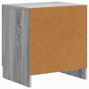 Yöpöytäkaappi 2 kpl Harmaa sonoma 43 x 34,5 x 47 cm