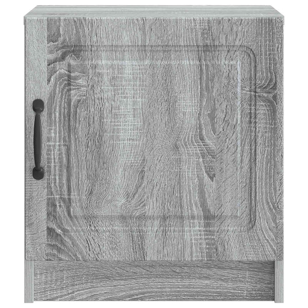 Yöpöytäkaappi 2 kpl Harmaa sonoma 43 x 34,5 x 47 cm