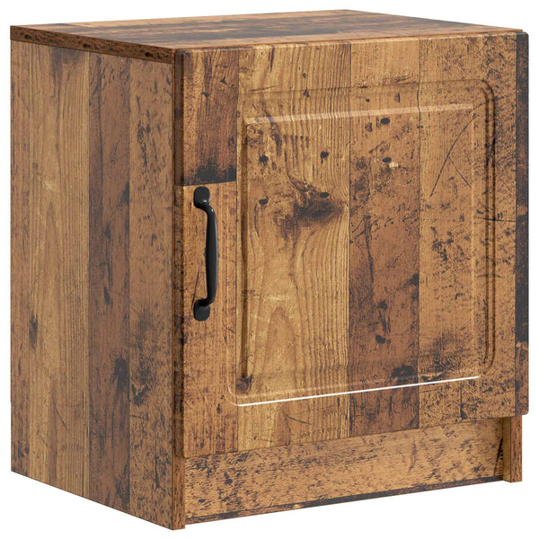 Yöpöytäkaappi 2 kpl Vanha puu 43 x 34,5 x 47 cm Tekninen puu