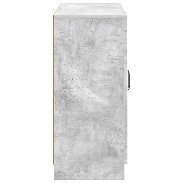 Sivupöytä Betoninharmaa 89 x 34,5 x 77 cm Tekninen puu