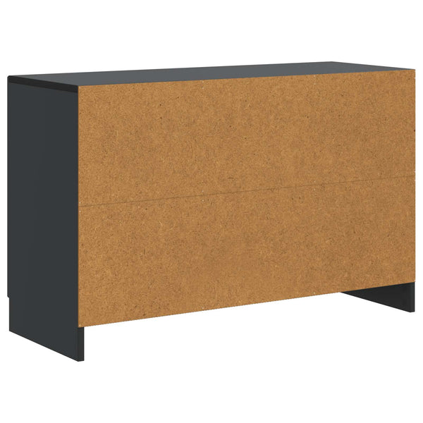 Sivupöytä laatikon kanssa Musta 89 x 34,5 x 57 cm Tekninen puu
