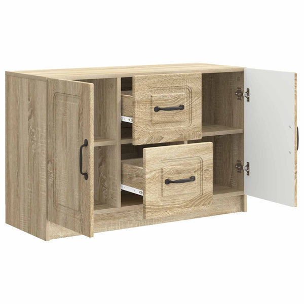 Sivupöytä Sonoma-tammi 89 x 34,5 x 57 cm Tekninen puu