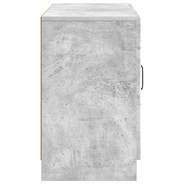 Sivupöytä Betoninharmaa 89 x 34,5 x 57 cm Tekninen puu