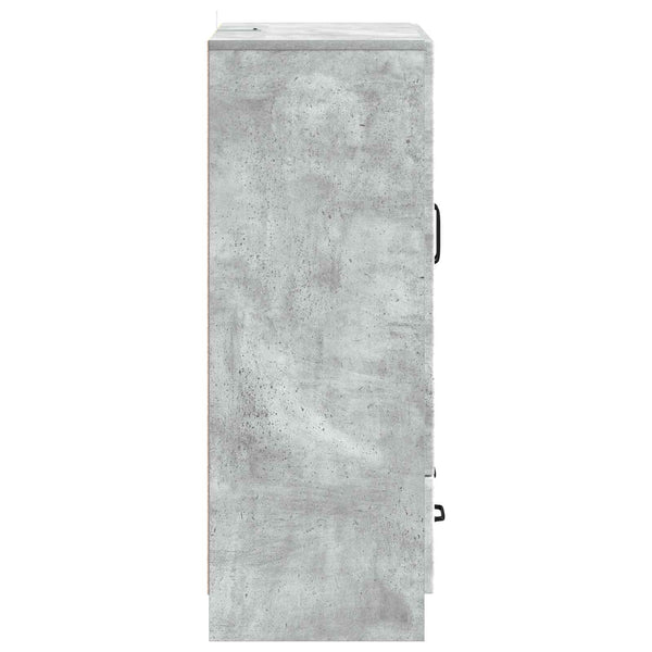 Sivupöytä Betoninharmaa 66 x 34,5 x 92 cm Tekninen puu