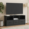 TV-kaappi laatikon kanssa Musta 102 x 34,5 x 47 cm Tekninen puu
