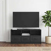 TV-kaappi laatikon kanssa Musta 102 x 34,5 x 47 cm Tekninen puu