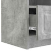 TV-kaappi Betoninharmaa 102 x 34,5 x 47 cm Tekninen puu