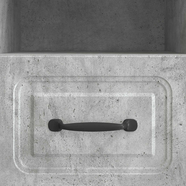 TV-kaappi Betoninharmaa 102 x 34,5 x 47 cm Tekninen puu
