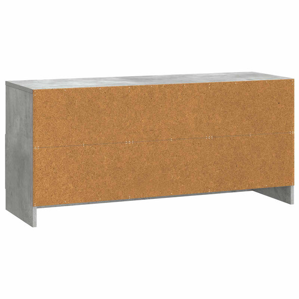 TV-kaappi Betoninharmaa 102 x 34,5 x 47 cm Tekninen puu
