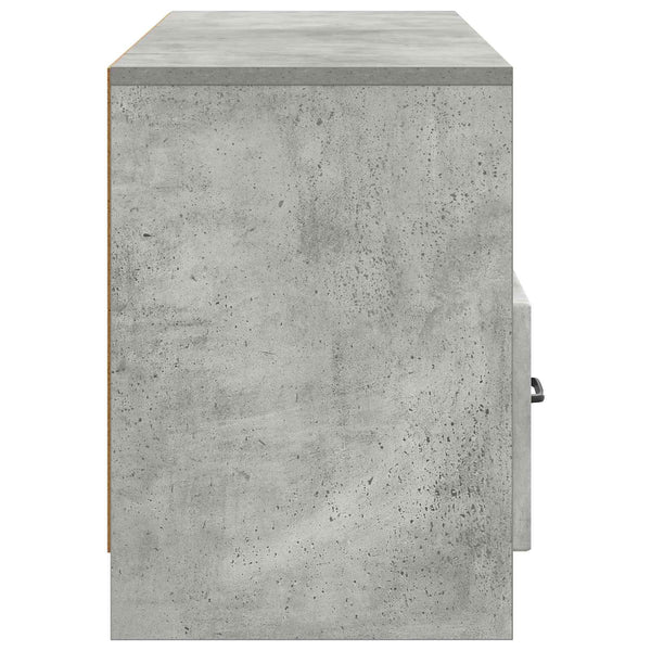 TV-kaappi Betoninharmaa 102 x 34,5 x 47 cm Tekninen puu