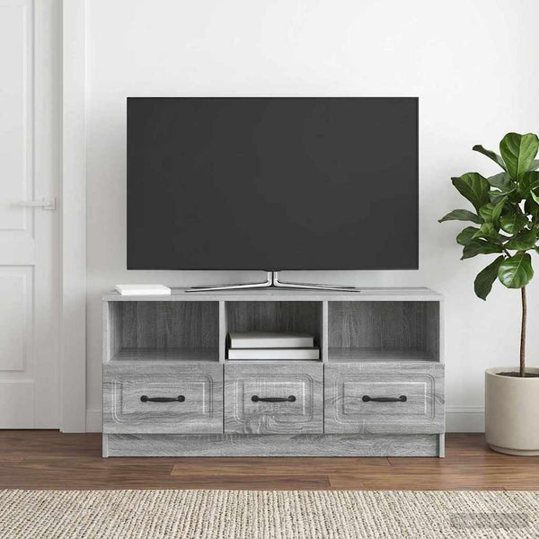 TV-kaappi Harmaa sonoma 102 x 34,5 x 47 cm Tekninen puu