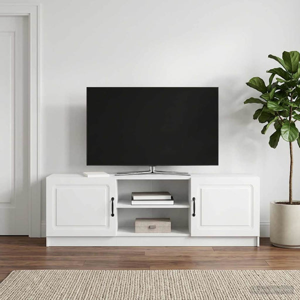 TV-kaappi valkoinen 150 x 31 x 47 cm Tekninen puu