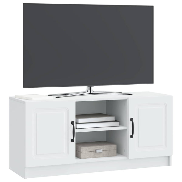 TV-kaappi valkoinen 102 x 34,5 x 47 cm Tekninen puu