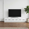 TV-kaappi valkoinen 147 x 34,5 x 27 cm Tekninen puu