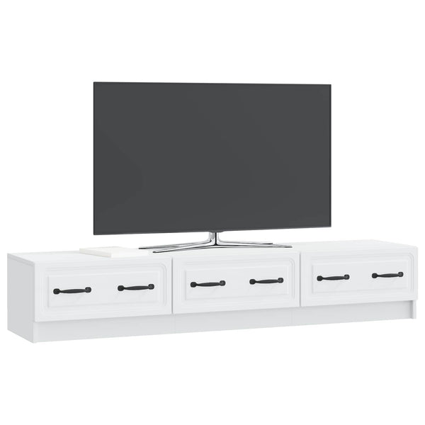 TV-kaappi valkoinen 147 x 34,5 x 27 cm Tekninen puu