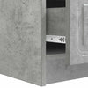 TV-kaappi 147 x 34,5 x 27 cm Betoninharmaa Tekninen puu
