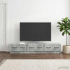 TV-kaappi 147 x 34,5 x 27 cm Betoninharmaa Tekninen puu