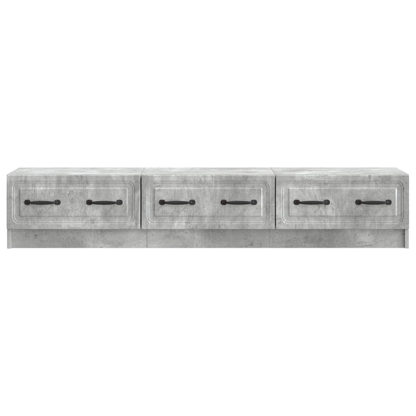 TV-kaappi 147 x 34,5 x 27 cm Betoninharmaa Tekninen puu