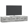 TV-kaappi 147 x 34,5 x 27 cm Betoninharmaa Tekninen puu