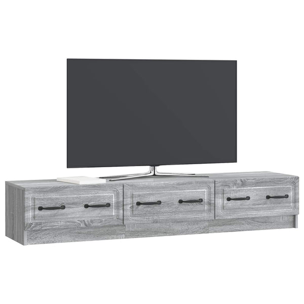 TV-kaappi 147 x 34,5 x 27 cm Harmaa sonoma Tekninen puu