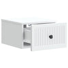 Seinälle Kiinnitettävä Yöpöytä 2 kpl valkoinen