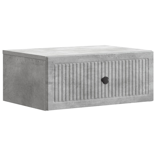 Yöpöytäkaappi Betoninharmaa 49 x 34,5 x 20 cm Tekninen puu
